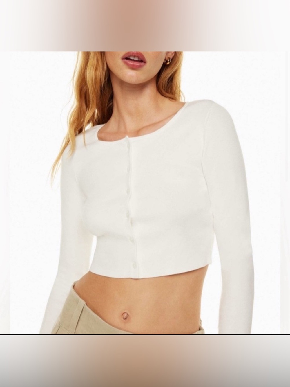 SUNDAY BEST BESTHUG APPLE Long-Sleeve Ribbed Cardigan